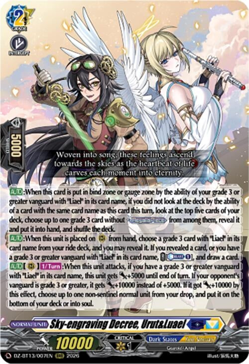 Image for Sky-engraving Decree, Urut&Luael (DZ-BT13/007EN) - Cardfight Vanguard