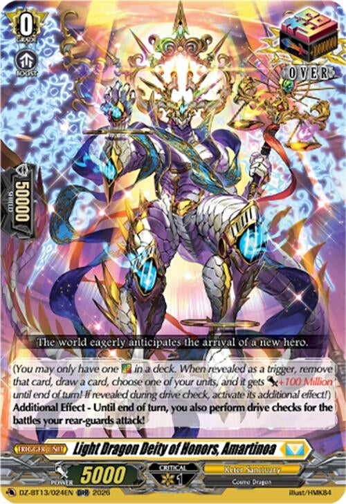 Image for Light Dragon Deity of Honors, Amartinoa (DZ-BT13/024EN) - Cardfight Vanguard