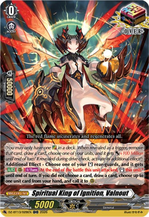 Spiritual King of Ignition, Valnout (DZ-BT13/028EN)