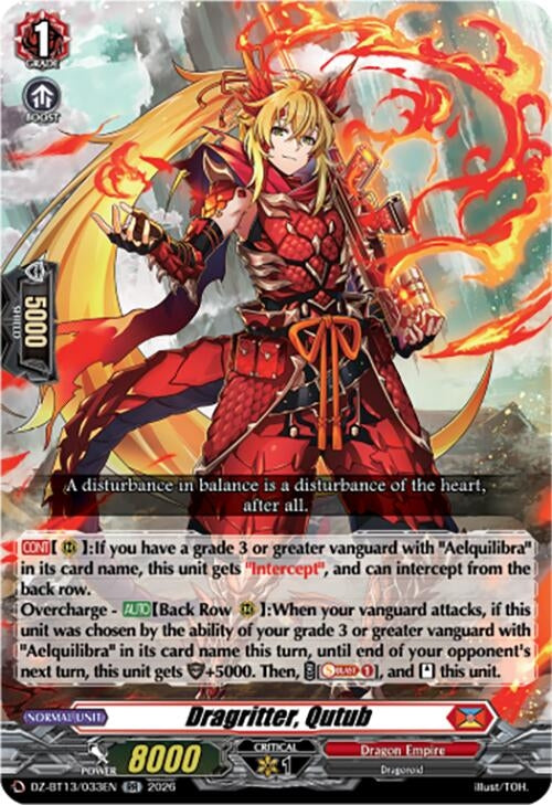Image for Dragritter, Qutub (DZ-BT13/033EN) - Cardfight Vanguard
