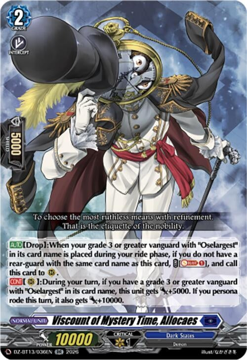 Image for Viscount of Mystery Time, Allocaes (DZ-BT13/036EN) - Cardfight Vanguard