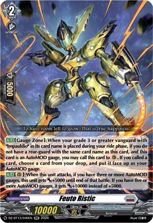 Image for Feuto Ristic (DZ-BT13/040EN) - Cardfight Vanguard