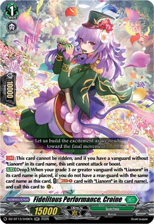 Image for Fidelitous Performance, Croine (DZ-BT13/049EN) - Cardfight Vanguard