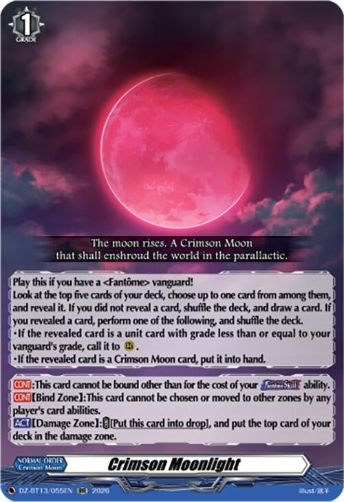Image for Crimson Moonlight (DZ-BT13/055EN) - Cardfight Vanguard