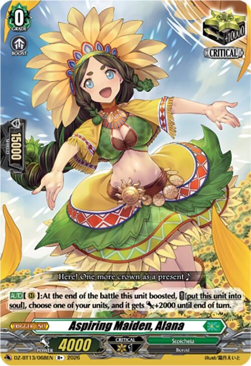 Image for Aspiring Maiden, Alana (DZ-BT13/068EN) - Cardfight Vanguard