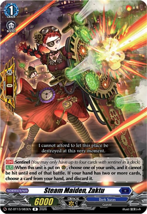 Image for Steam Maiden, Zaktu (DZ-BT13/083EN) - Cardfight Vanguard