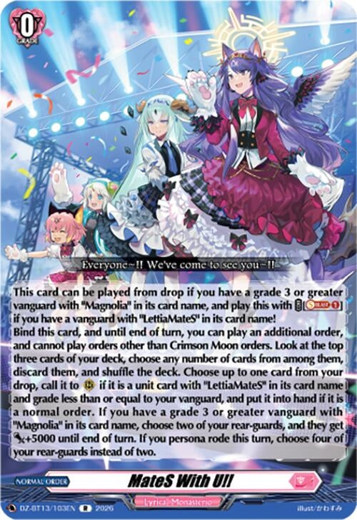 Image for MateS With U!! (DZ-BT13/103EN) - Cardfight Vanguard