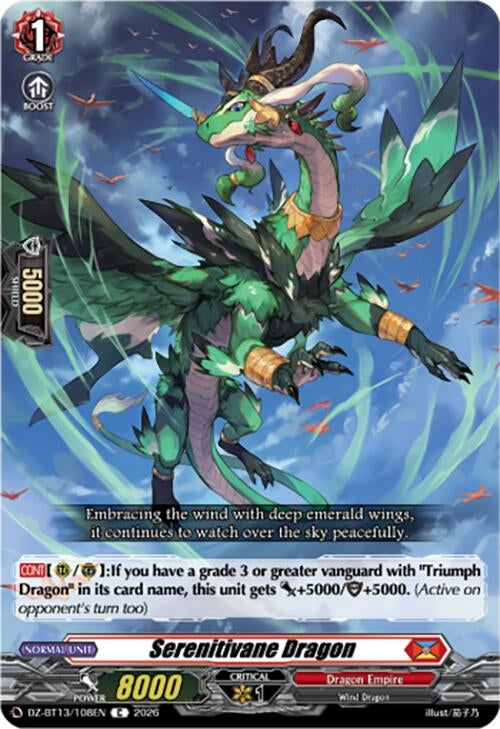 Image for Serenitivane Dragon (DZ-BT13/108EN) - Cardfight Vanguard