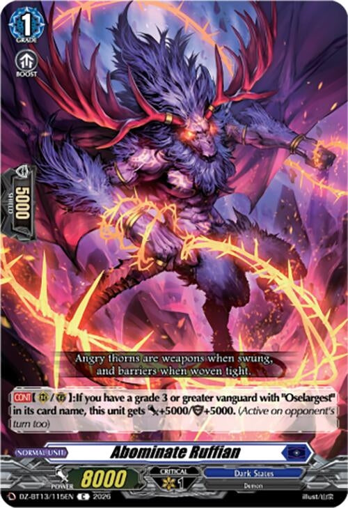 Image for Abominate Ruffian (DZ-BT13/115EN) - Cardfight Vanguard