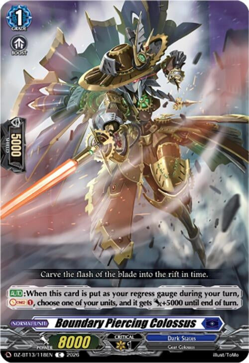 Image for Boundary Piercing Colossus (DZ-BT13/118EN) - Cardfight Vanguard