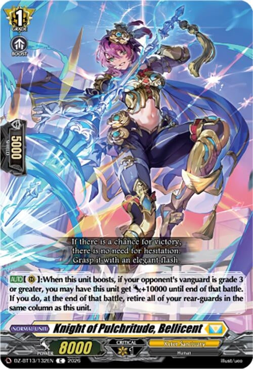 Image for Knight of Pulchritude, Bellicent (DZ-BT13/132EN) - Cardfight Vanguard