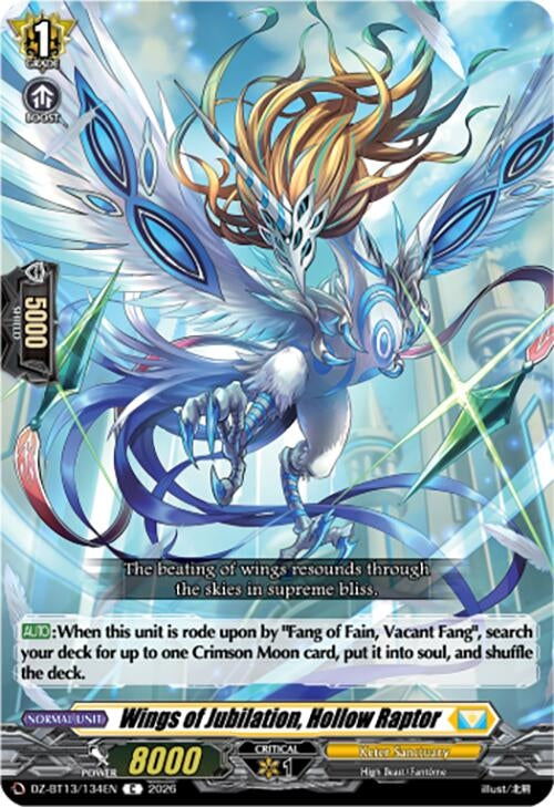 Image for Wings of Jubilation, Hollow Raptor (DZ-BT13/134EN) - Cardfight Vanguard