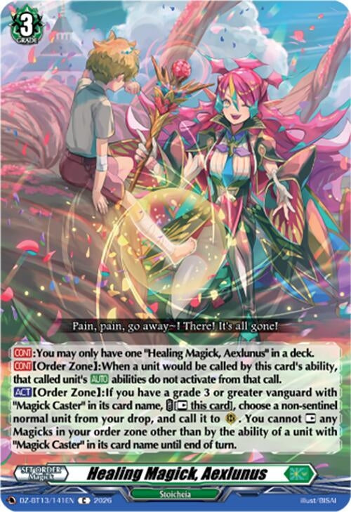 Image for Healing Magick, Aexlunus (DZ-BT13/141EN) - Cardfight Vanguard