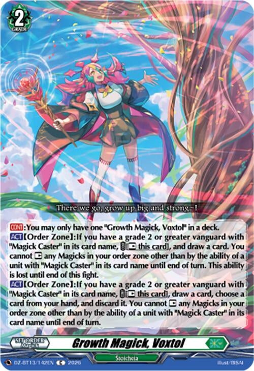 Image for Growth Magick, Voxtol (DZ-BT13/142EN) - Cardfight Vanguard