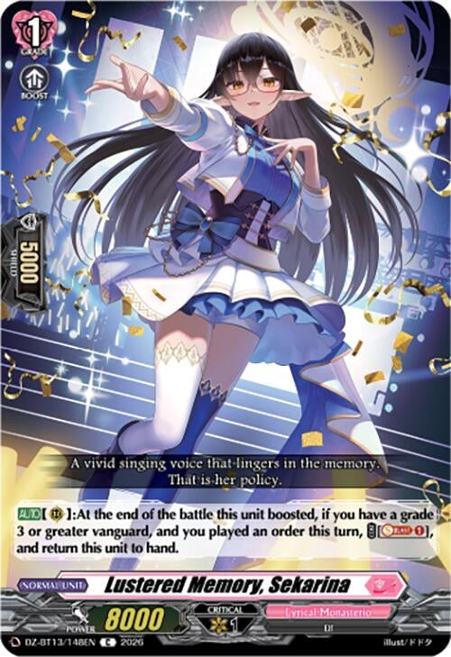 Image for Lustered Memory, Sekarina (DZ-BT13/148EN) - Cardfight Vanguard