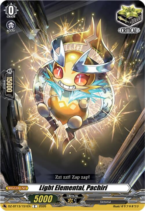 Image for Light Elemental, Pachiri (DZ-BT13/151EN) - Cardfight Vanguard