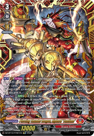 Piercing Thunder Dragon, Alphard "Fantome" (FFR) (DZ-BT13/FFR01EN)