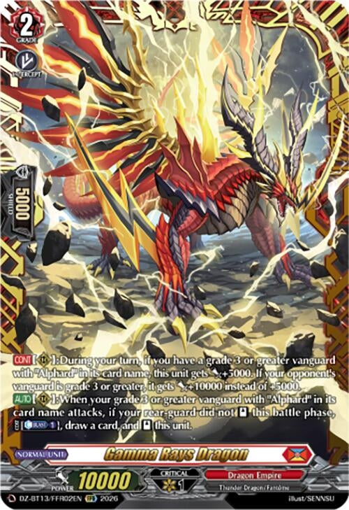 Image for Gamma Rays Dragon (FFR) (DZ-BT13/FFR02EN) - Cardfight Vanguard