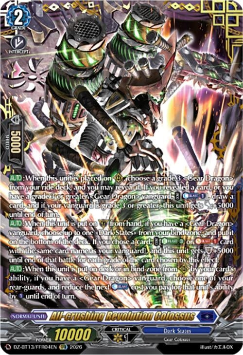 Image for All-crushing Revolution Colossus (FFR) (DZ-BT13/FFR04EN) - Cardfight Vanguard
