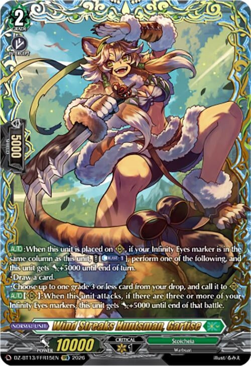 Image for Wind Streaks Huntsman, Gartise (FFR) (DZ-BT13/FFR15EN) - Cardfight Vanguard