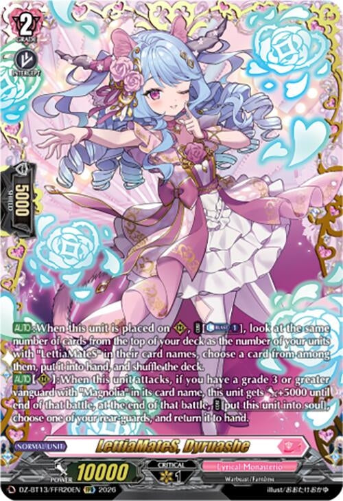 Image for LettiaMateS, Dyruashe (FFR) (DZ-BT13/FFR20EN) - Cardfight Vanguard