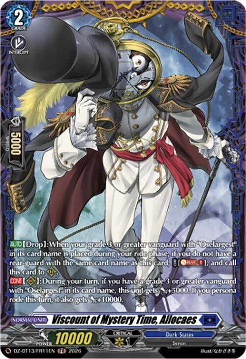 Image for Viscount of Mystery Time, Allocaes (FR) (DZ-BT13/FR11EN) - Cardfight Vanguard