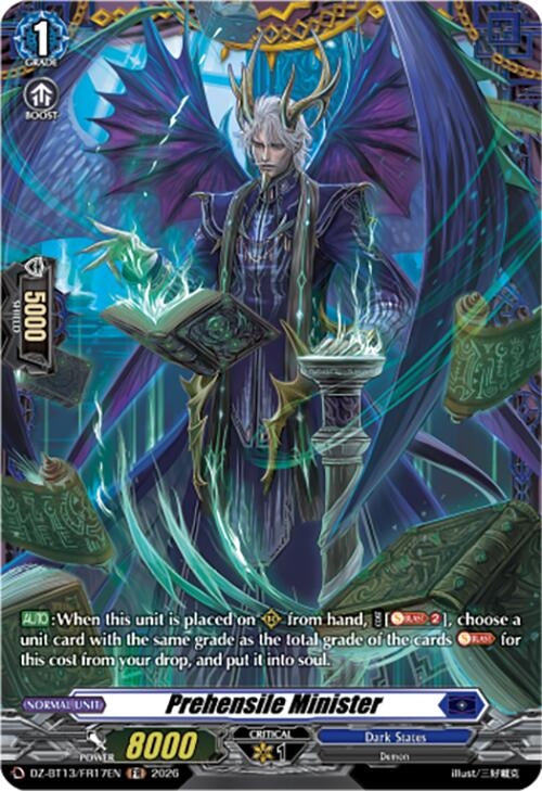 Image for Prehensile Minister (FR) (DZ-BT13/FR17EN) - Cardfight Vanguard
