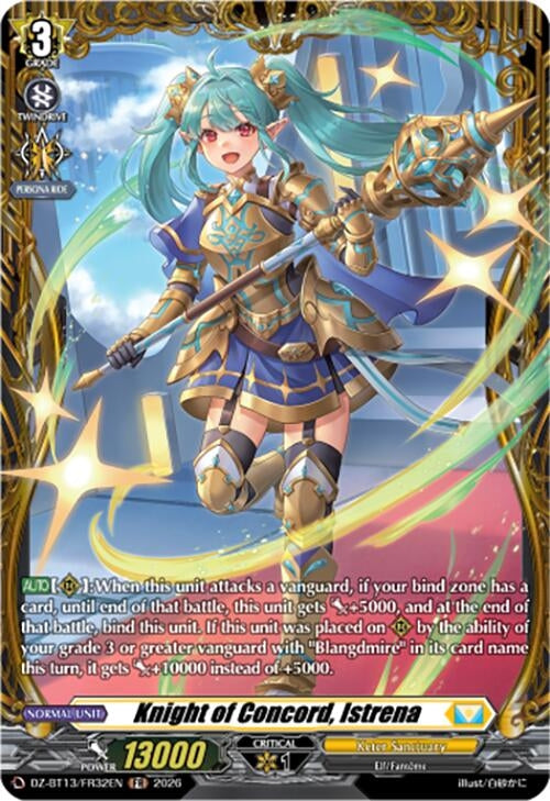Image for Knight of Concord, Istrena (FR) (DZ-BT13/FR32EN) - Cardfight Vanguard