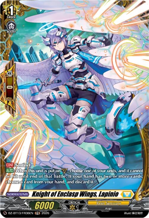 Image for Knight of Enclasp Wings, Lapinio (FR) (DZ-BT13/FR36EN) - Cardfight Vanguard