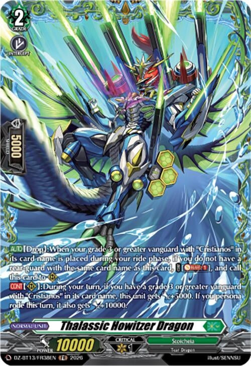 Image for Thalassic Howitzer Dragon (FR) (DZ-BT13/FR38EN) - Cardfight Vanguard