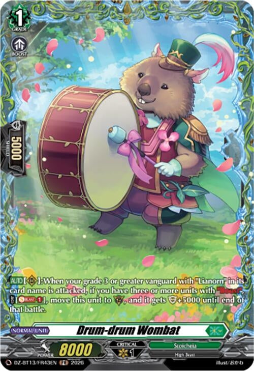Image for Drum-drum Wombat (FR) (DZ-BT13/FR43EN) - Cardfight Vanguard