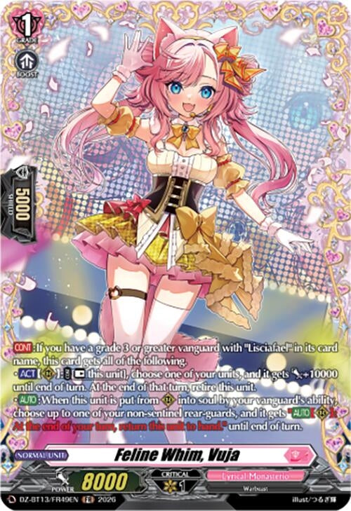 Image for Feline Whim, Vuja (FR) (DZ-BT13/FR49EN) - Cardfight Vanguard