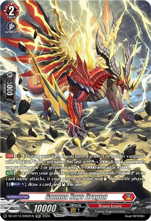 Image for Gamma Rays Dragon (SR) (DZ-BT13/SR02EN) - Cardfight Vanguard