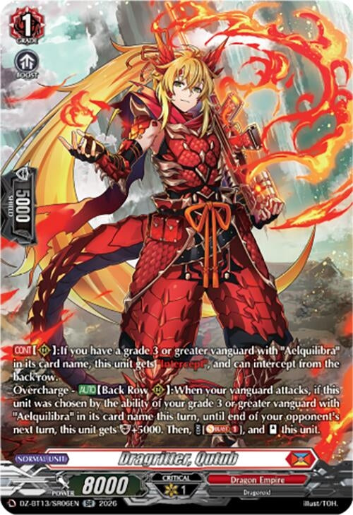Image for Dragritter, Qutub (SR) (DZ-BT13/SR06EN) - Cardfight Vanguard