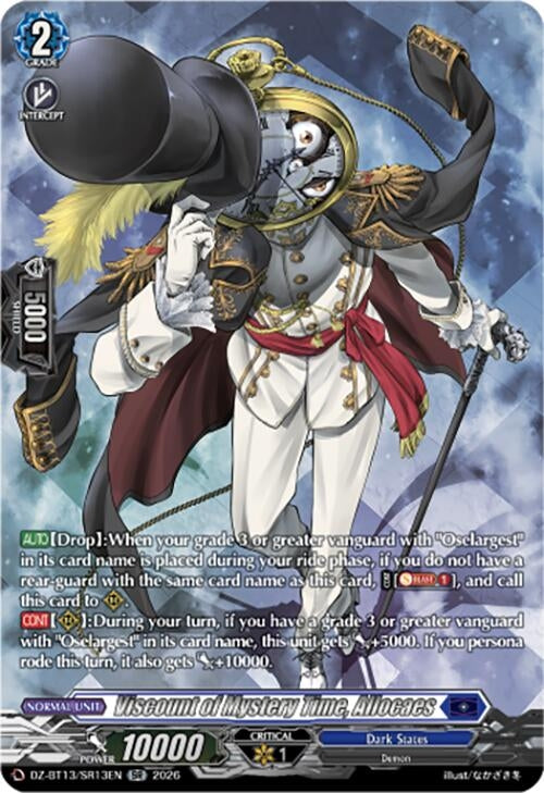 Image for Viscount of Mystery Time, Allocaes (SR) (DZ-BT13/SR13EN) - Cardfight Vanguard