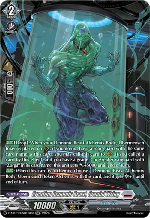 Image for Creation Demonic Beast, Cranial Wring (SR) (DZ-BT13/SR19EN) - Cardfight Vanguard