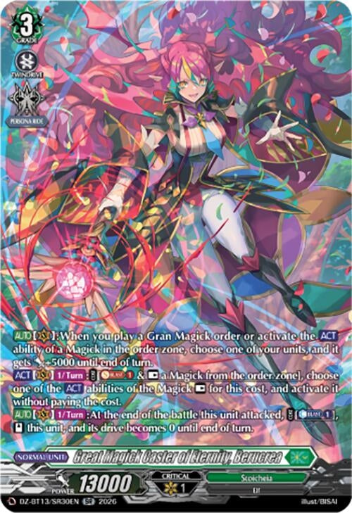 Image for Great Magick Caster of Eternity, Berucrea (SR) (DZ-BT13/SR30EN) - Cardfight Vanguard