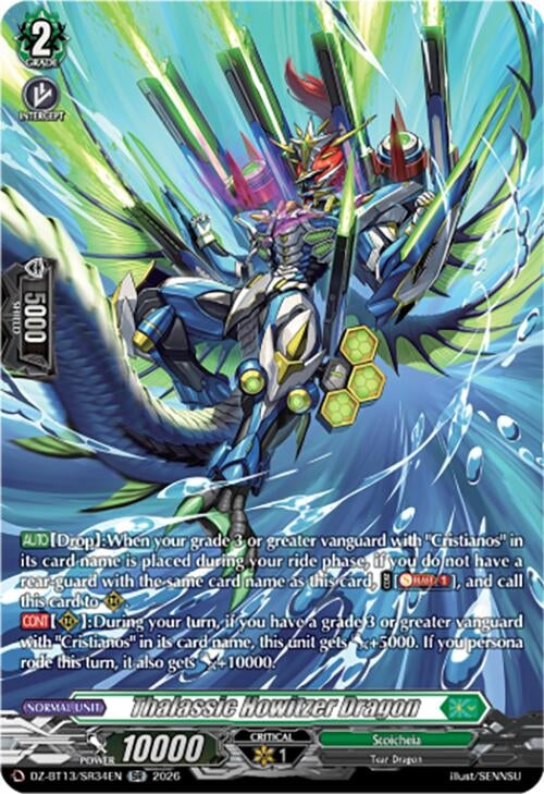 Image for Thalassic Howitzer Dragon (SR) (DZ-BT13/SR34EN) - Cardfight Vanguard