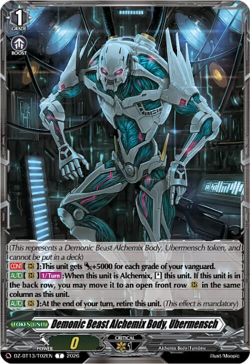 Image for Demonic Beast Alchemix Body, Ubermensch (DZ-BT13/T02EN) - Cardfight Vanguard