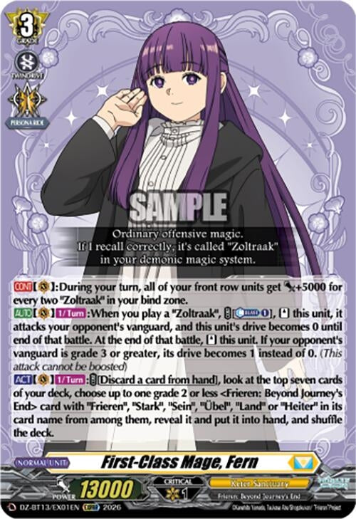 Image for First-Class Mage, Fern (DZ-BT13/EX01EN) - Cardfight Vanguard