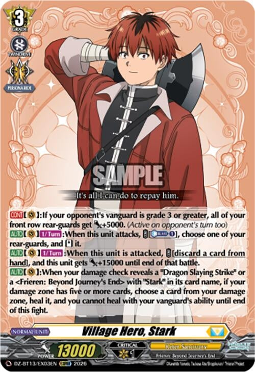 Image for Village Hero, Stark (DZ-BT13/EX03EN) - Cardfight Vanguard