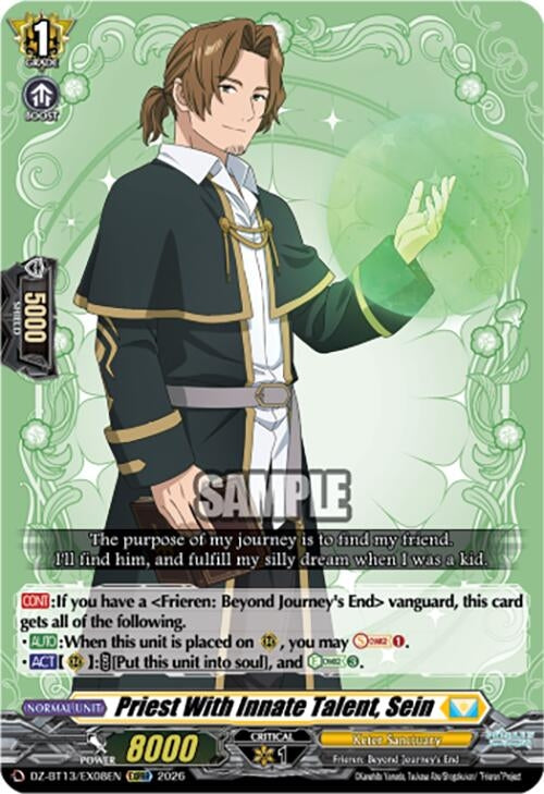 Image for Priest With Innate Talent, Sein (DZ-BT13/EX08EN) - Cardfight Vanguard