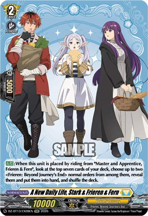 Image for A New Daily Life, Stark & Frieren & Fern (DZ-BT13/EX09EN) - Cardfight Vanguard