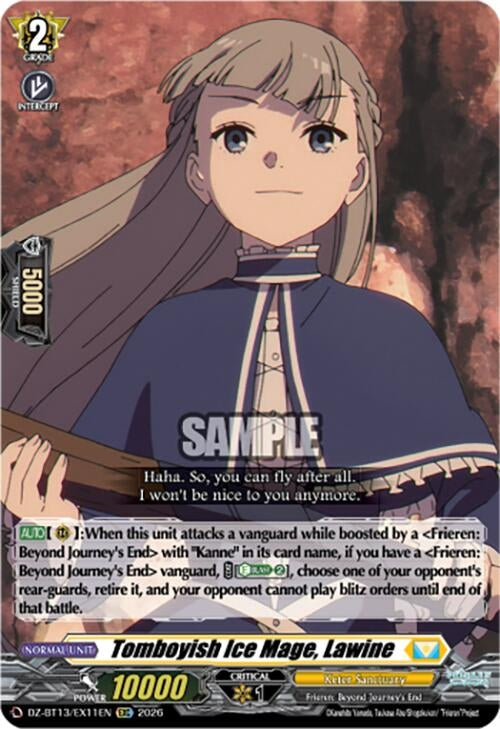 Image for Tomboyish Ice Mage, Lawine (DZ-BT13/EX11EN) - Cardfight Vanguard