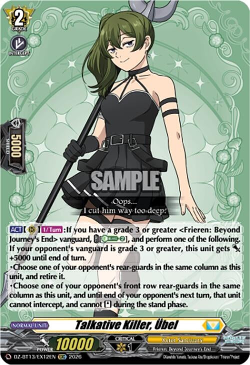 Image for Talkative Killer, Ubel (DZ-BT13/EX12EN) - Cardfight Vanguard