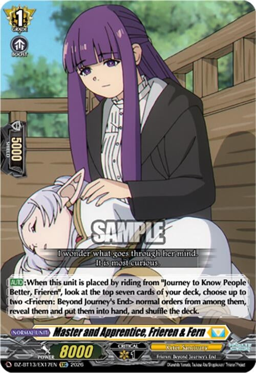 Image for Master and Apprentice, Frieren & Fern (DZ-BT13/EX17EN) - Cardfight Vanguard