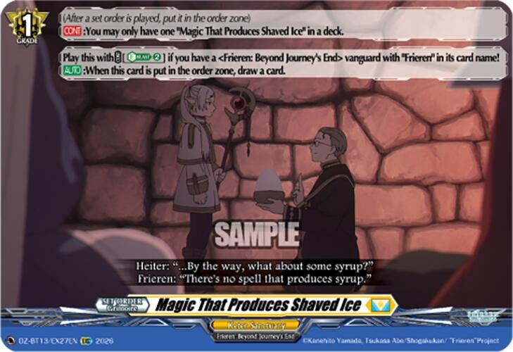 Image for Magic That Produces Shaved Ice (DZ-BT13/EX27EN) - Cardfight Vanguard