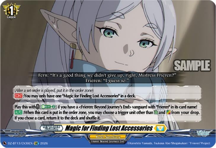 Image for Magic for Finding Lost Accessories (DZ-BT13/EX30EN) - Cardfight Vanguard