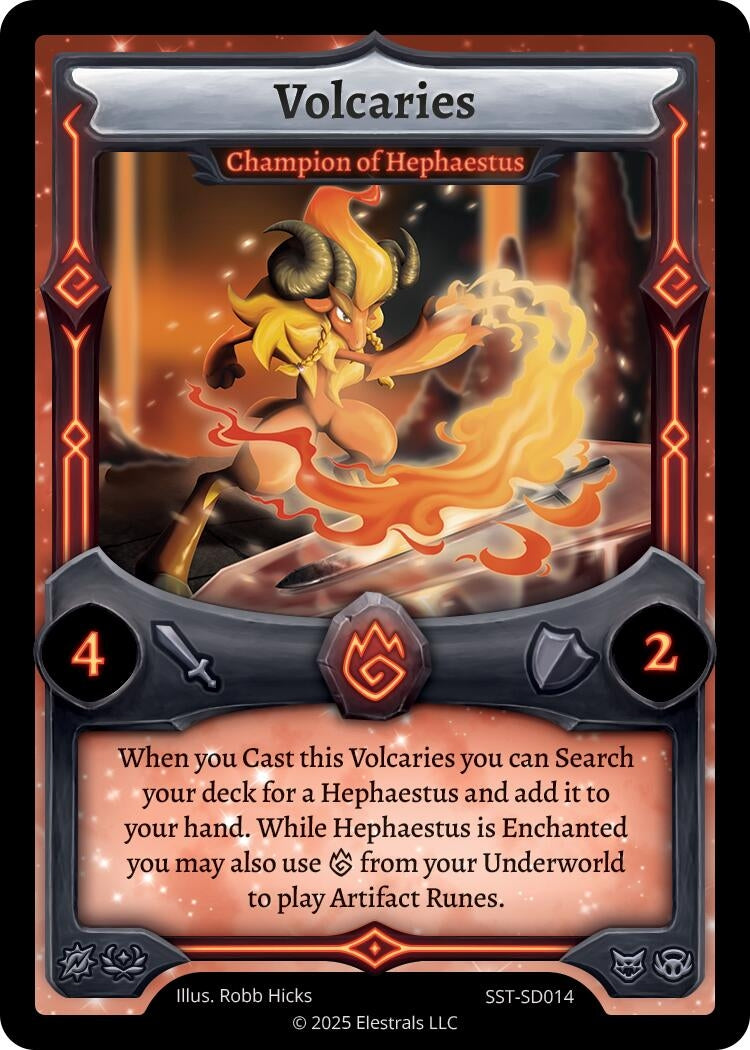 Image for Volcaries - Champion of Hephaestus (SST-SD014) - Elestrals