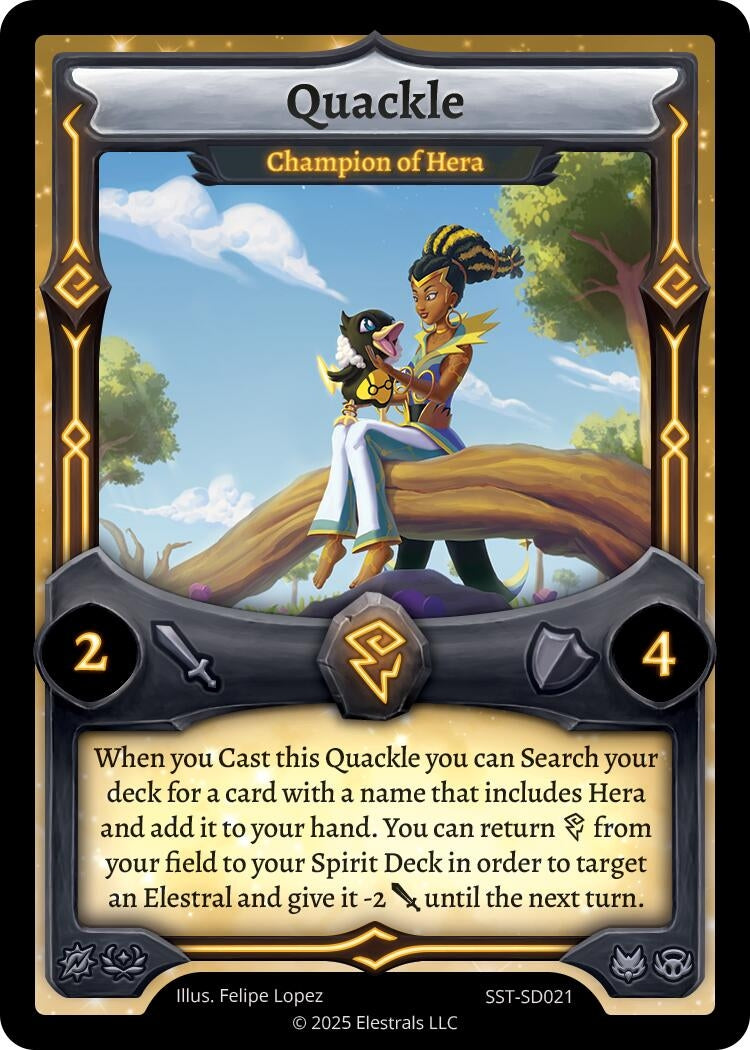 Image for Quackle - Champion of Hera (SST-SD021) - Elestrals